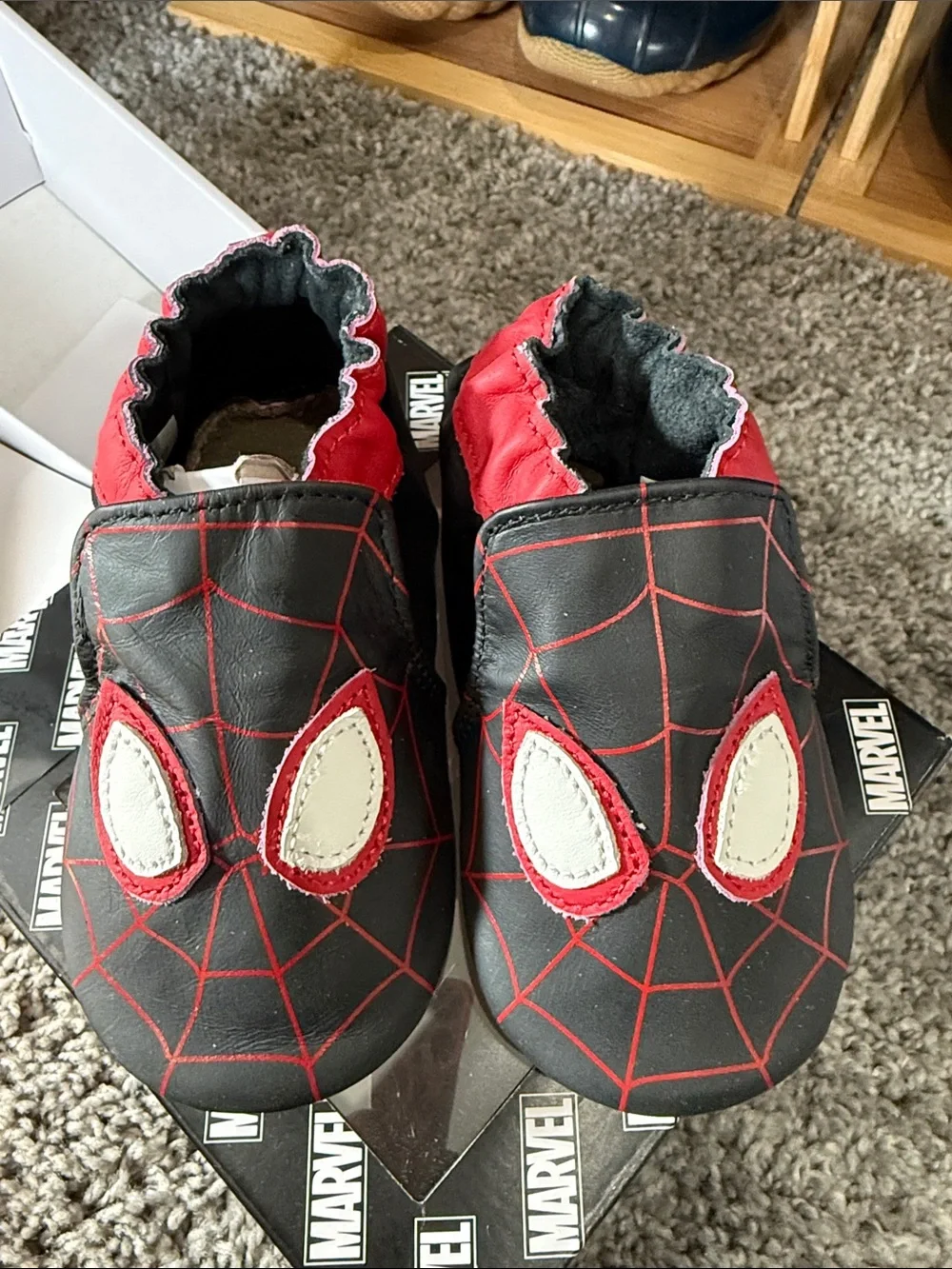 Robeez Marvel Spider-Man Black & Red Soft Soles